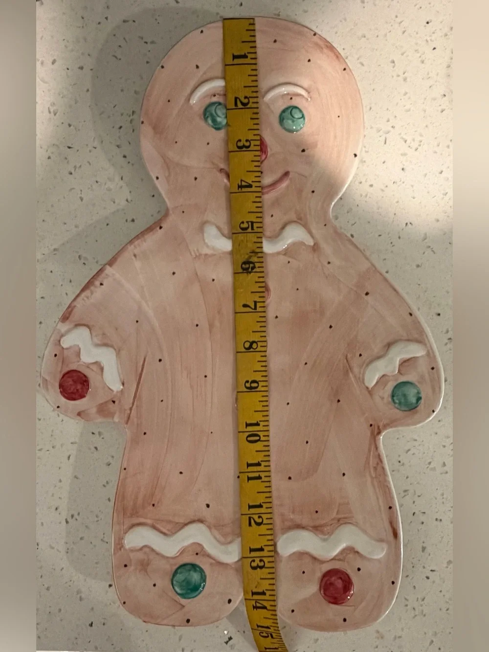 Vintage Bloomingdale’s Gingerbread Man Platter Christmas 15”